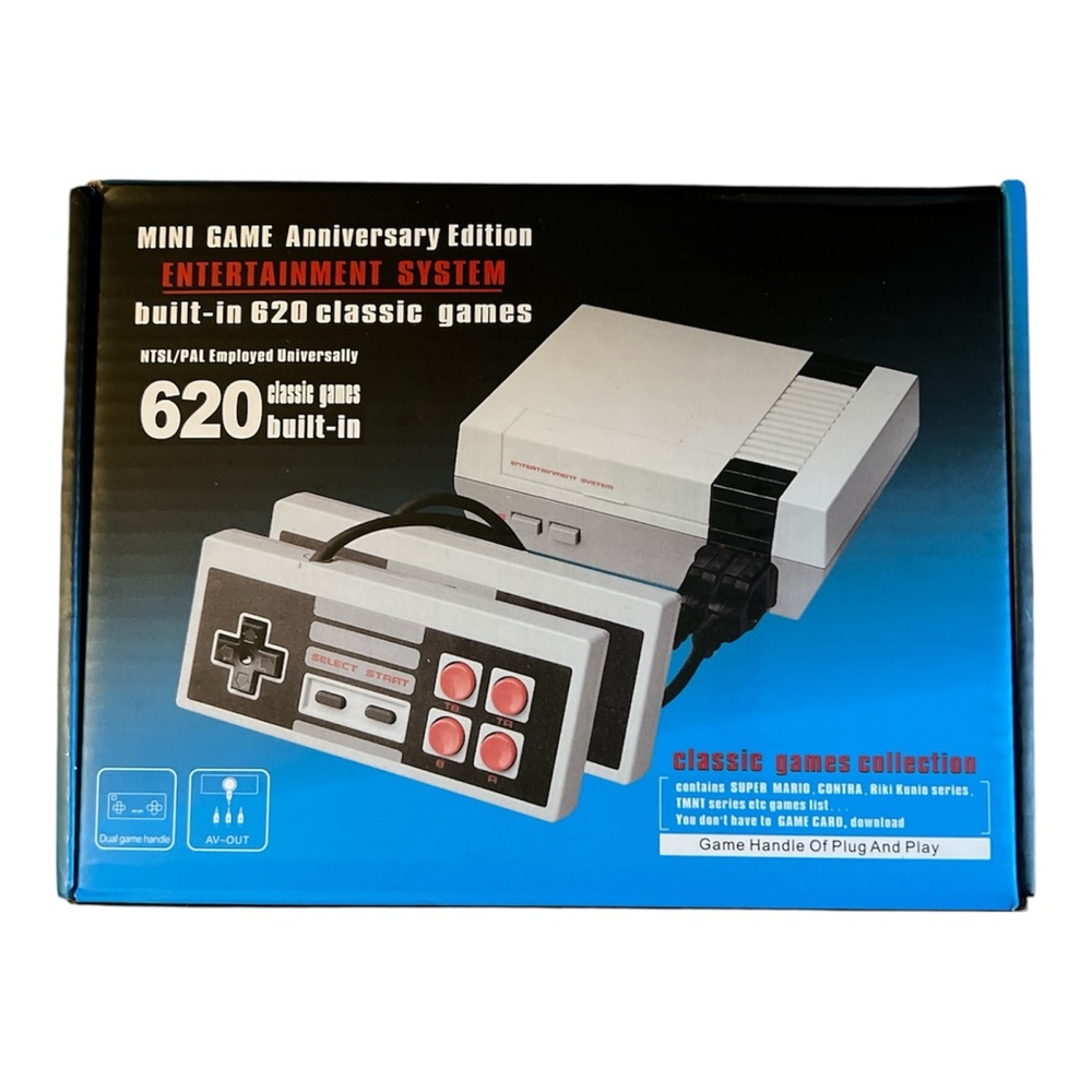 Mini Game Anniversary Edition Entertainment System - Black and Gray